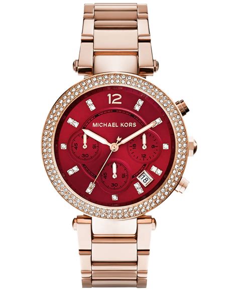 michael kors parker rose gold macys|Michael Kors parker rose gold.